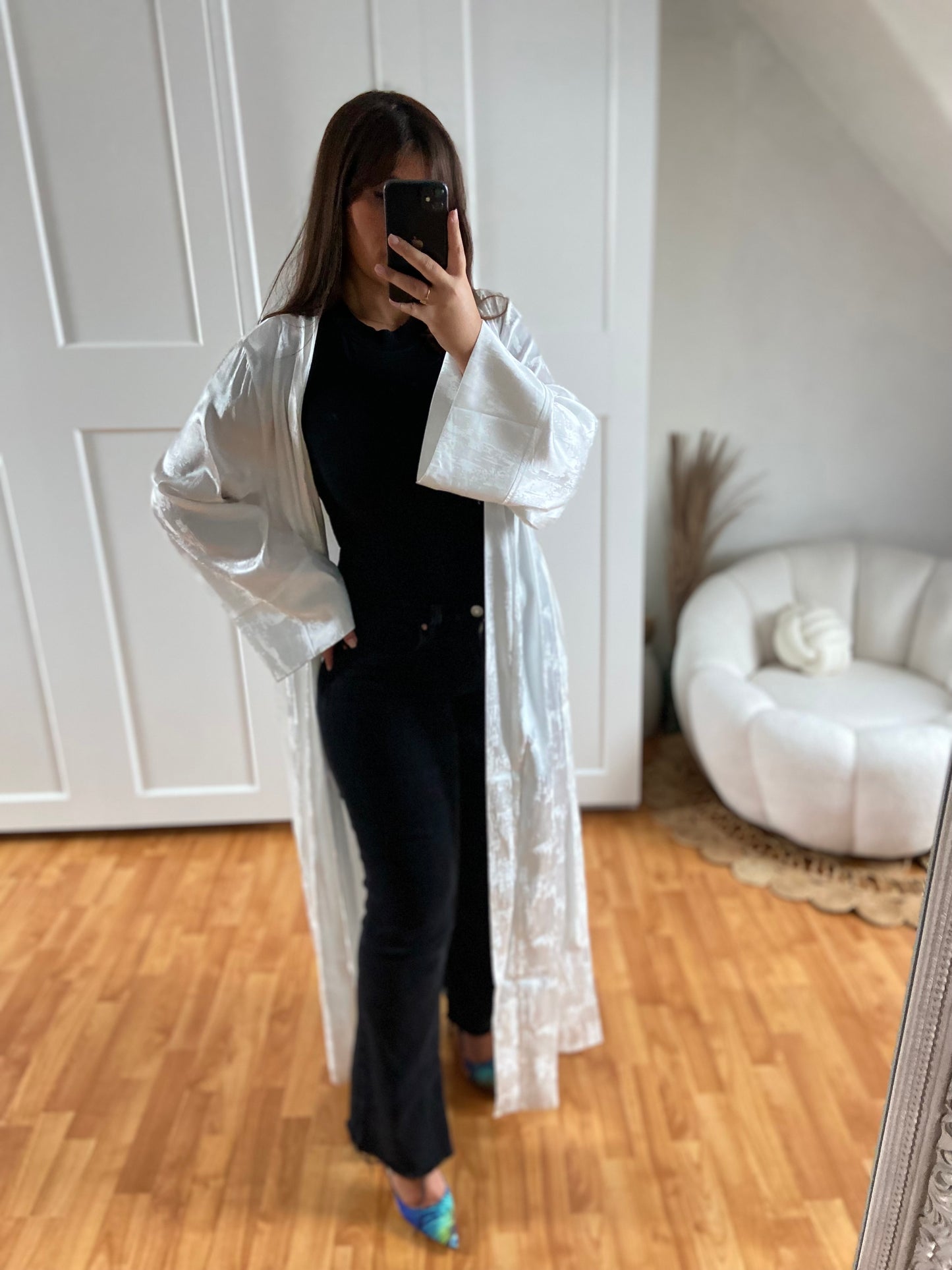 Kimono brillant | Blanc | SALY
