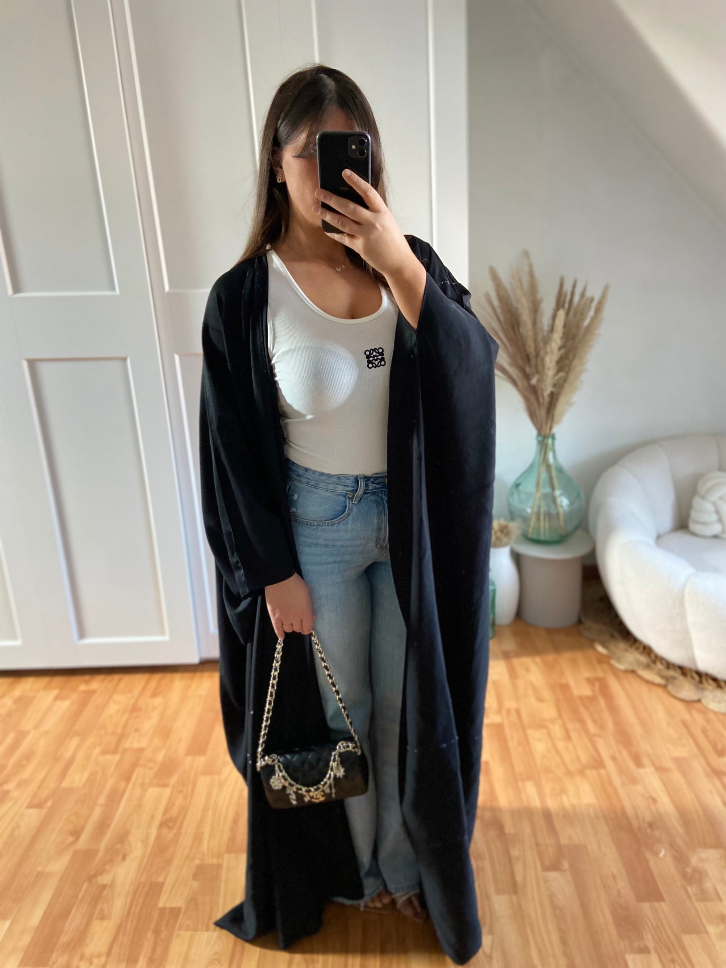 Kimono Dubaï strass | Strass Noir | LEYA