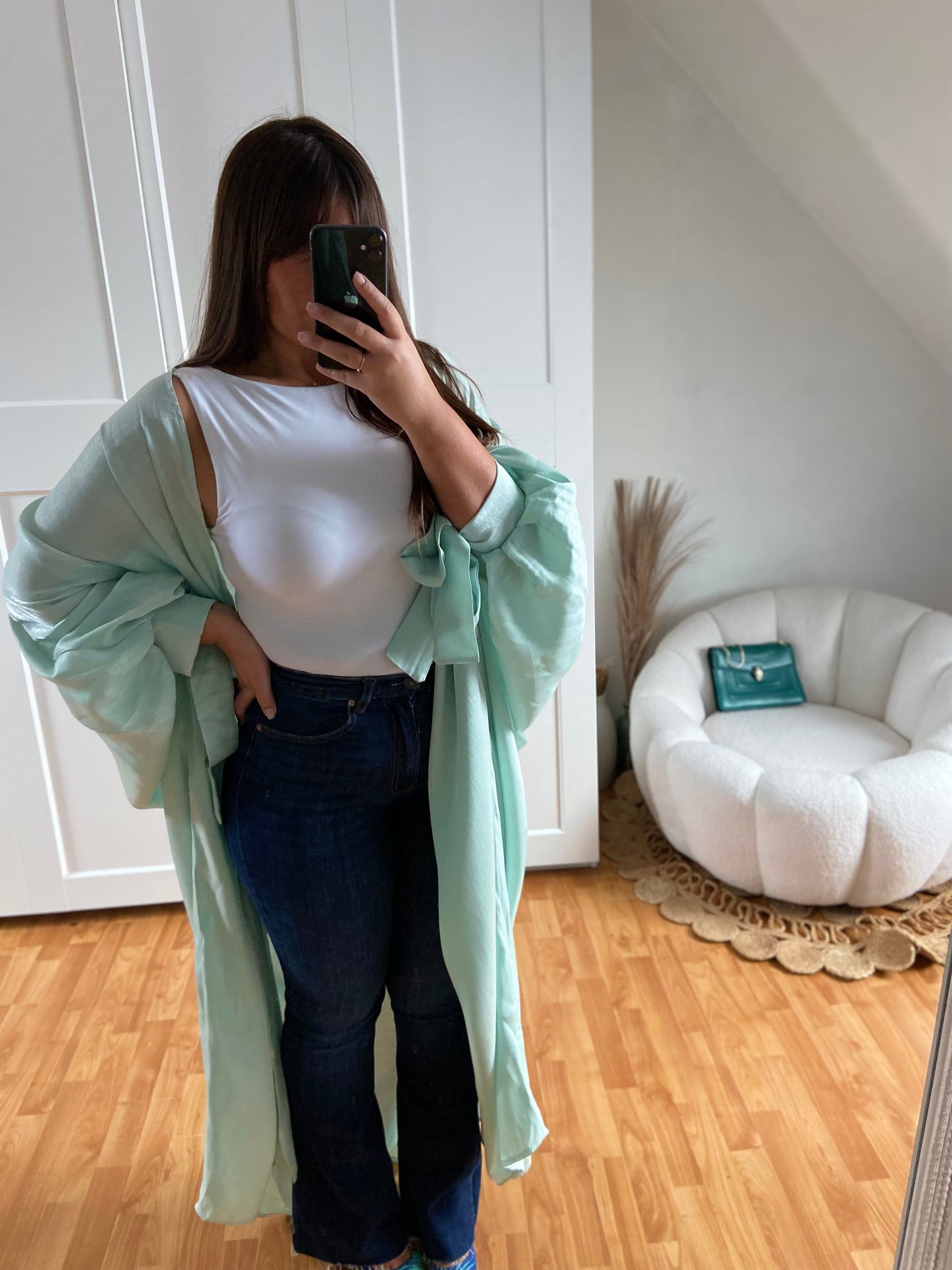 Kimono brillant | Vert | EMIRATI
