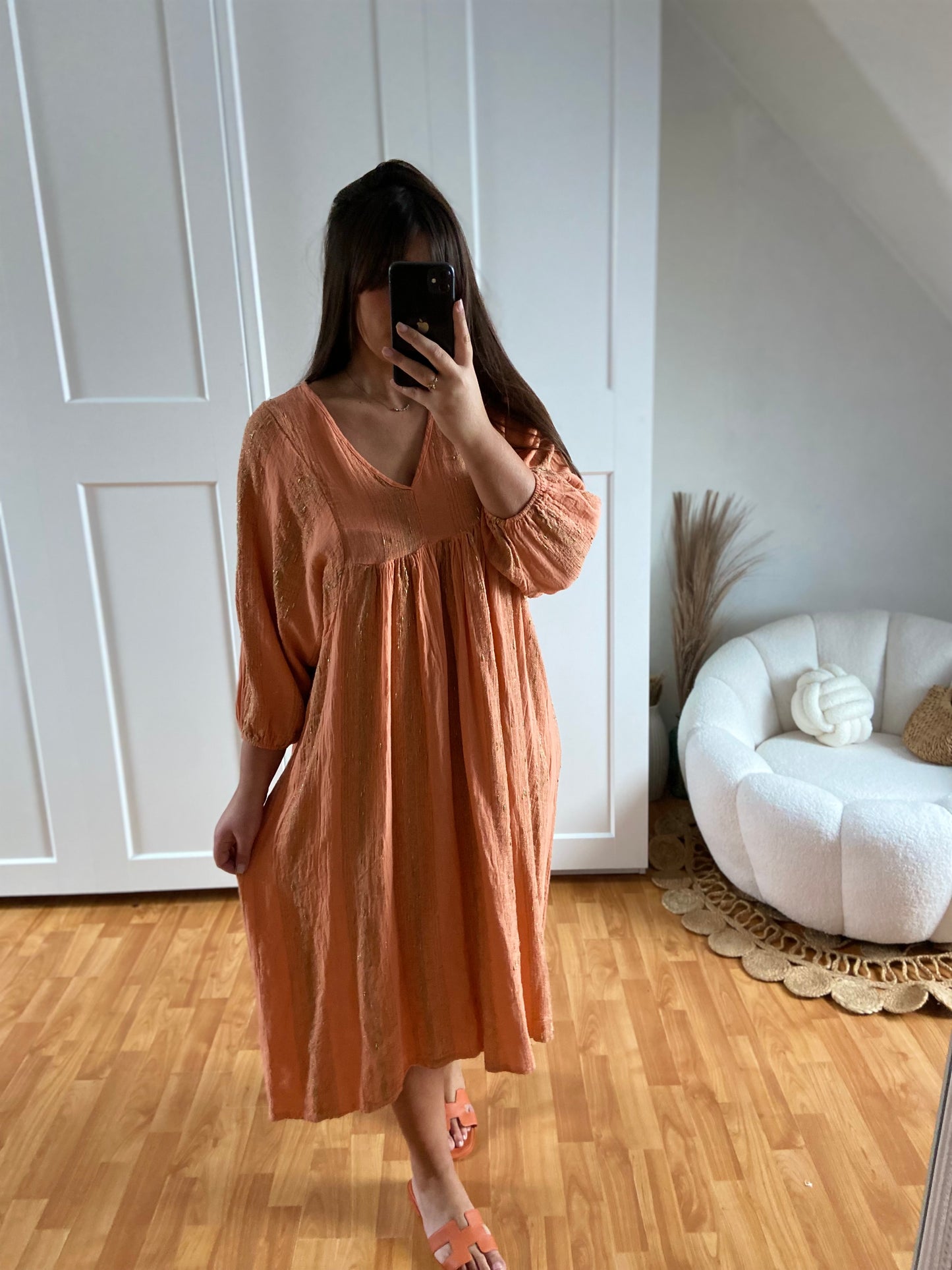 Robe en gaz de coton | SARAH