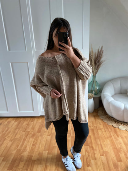 Pull maille | Beige | ELSA