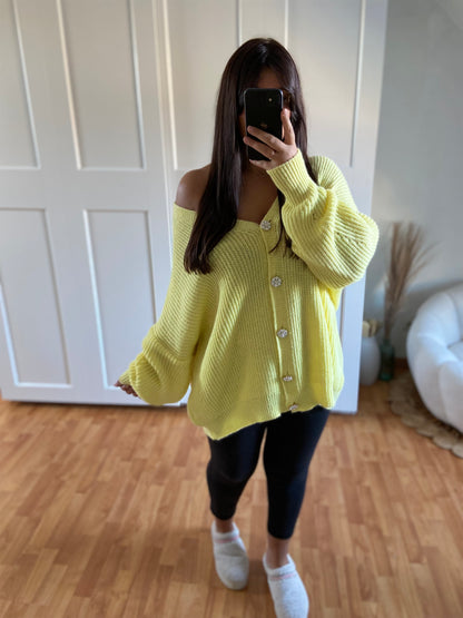 Gilet bijoux strass | Jaune | SABRINE