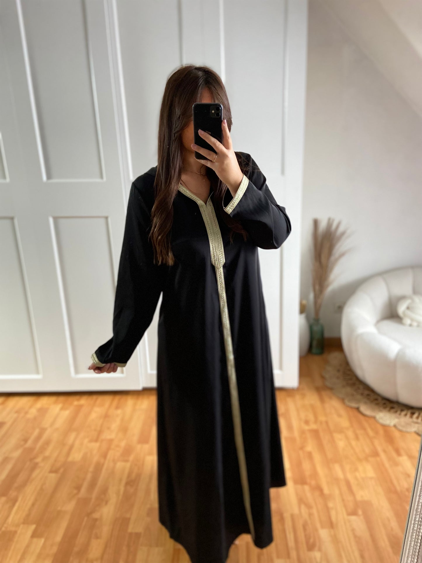 Abaya avec capuche | Noir | ORIENT