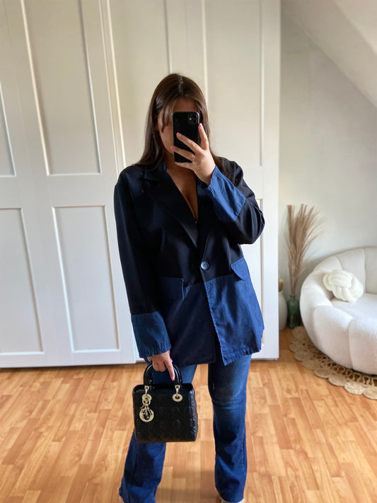 Veste Blazer mi jeans | Noir | SHAY