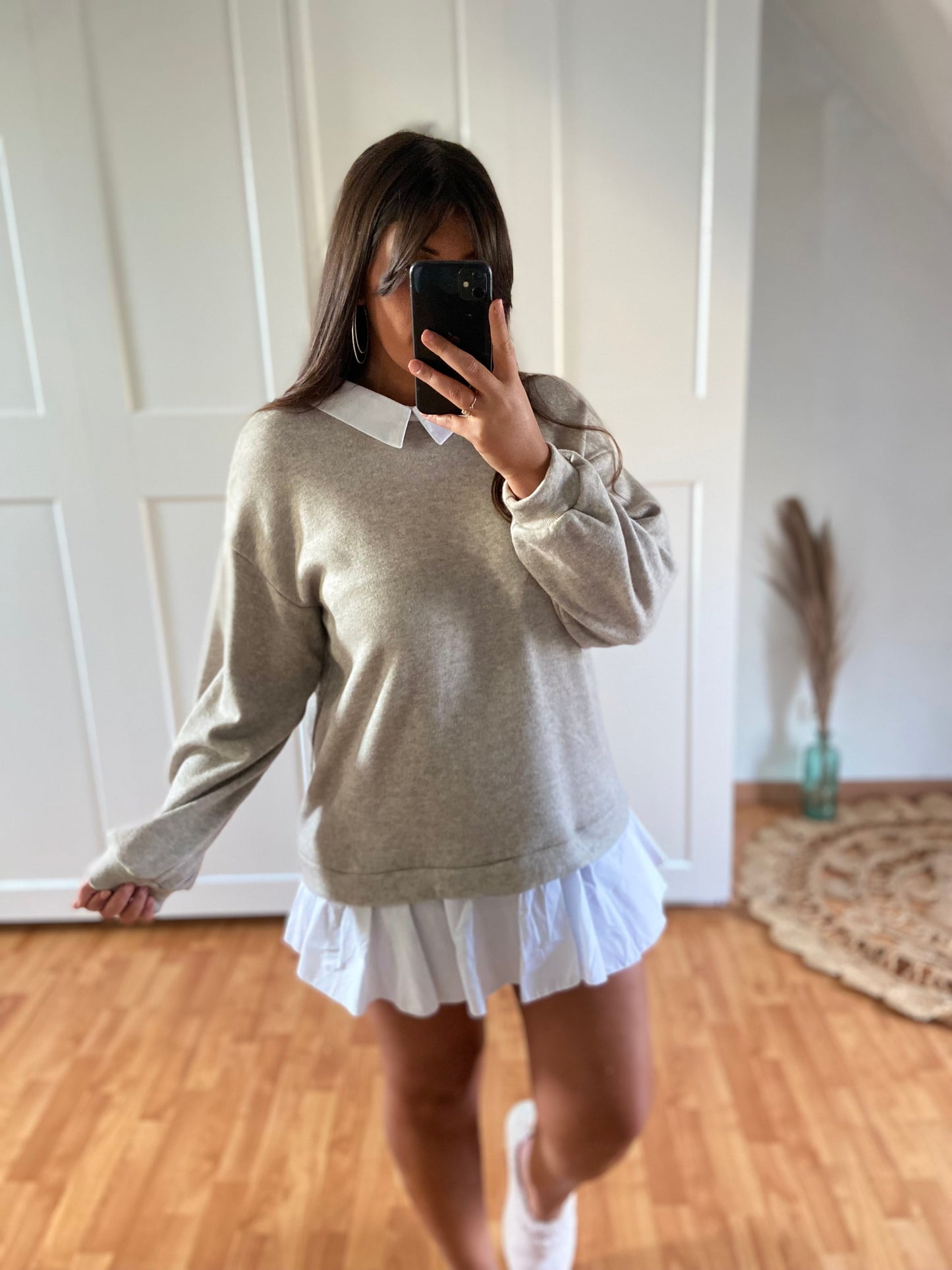 Tunique pull col Claudine | Beige | JANE