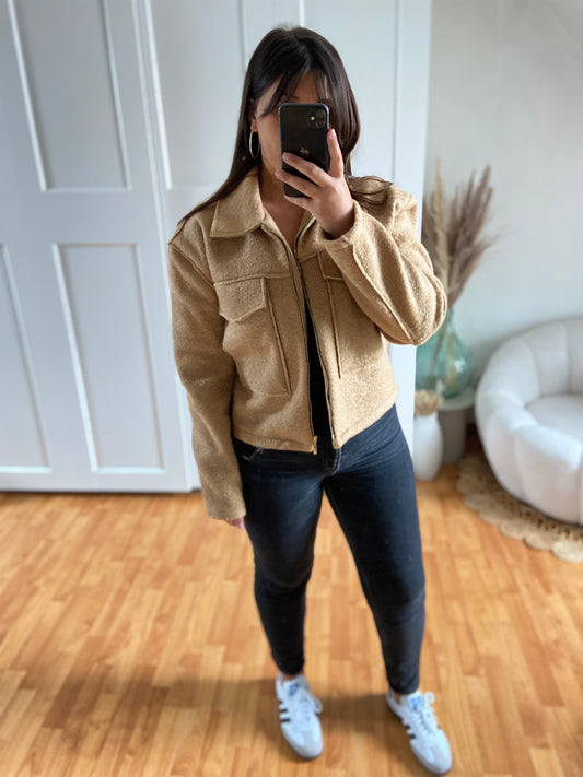 Veste bomber | Camel | ZELYA