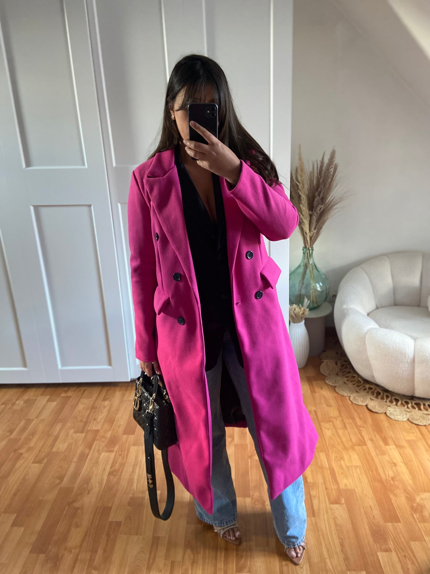 Manteau trench | Fushia | GINA