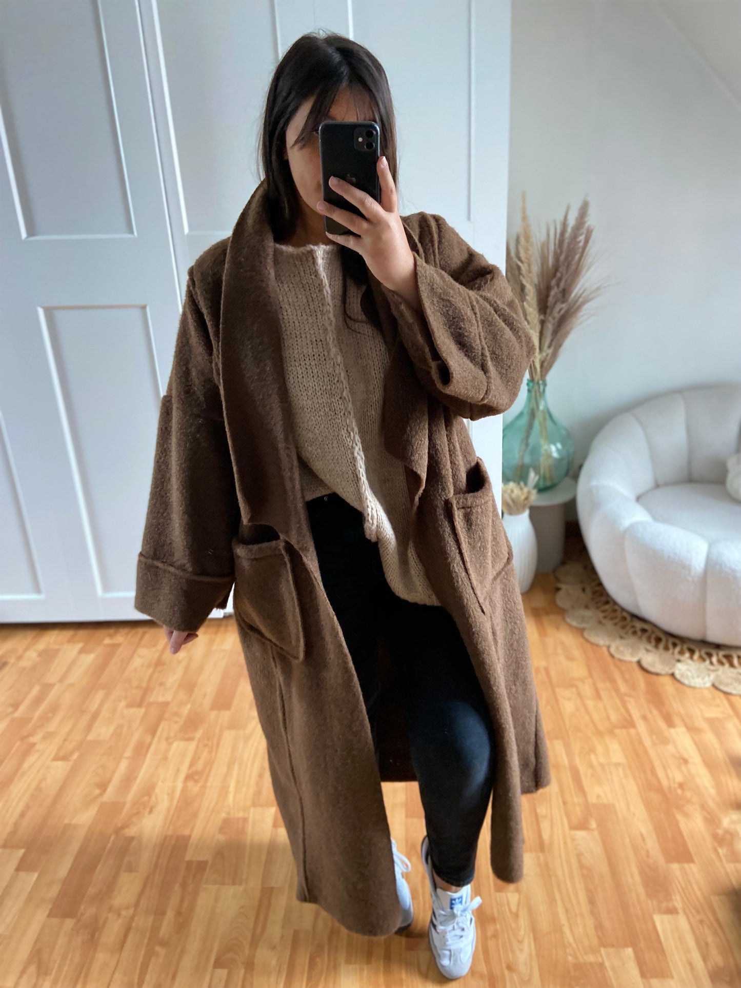 Manteau gilet | Marron | KIM