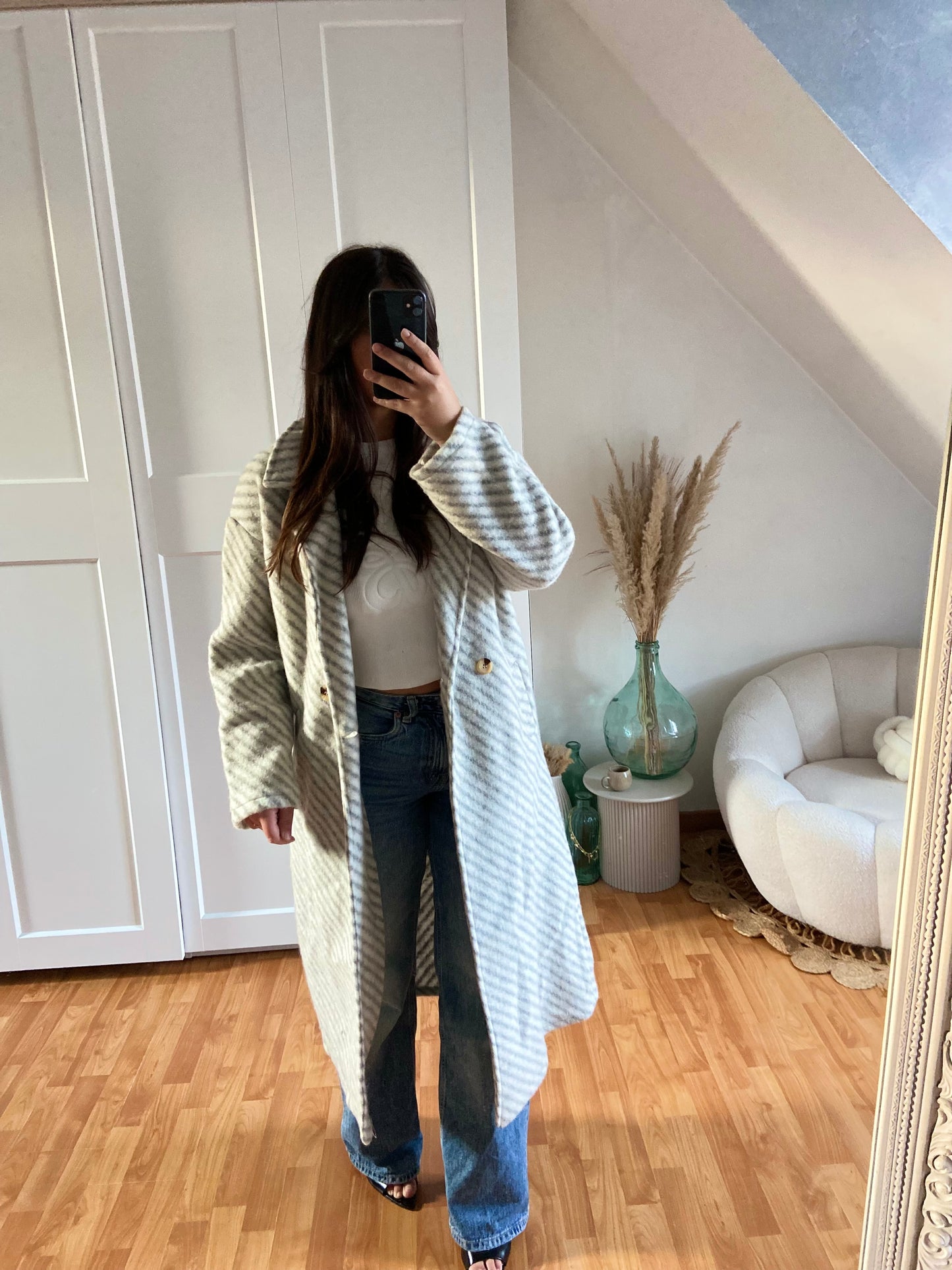Manteau laine | Gris | LILA