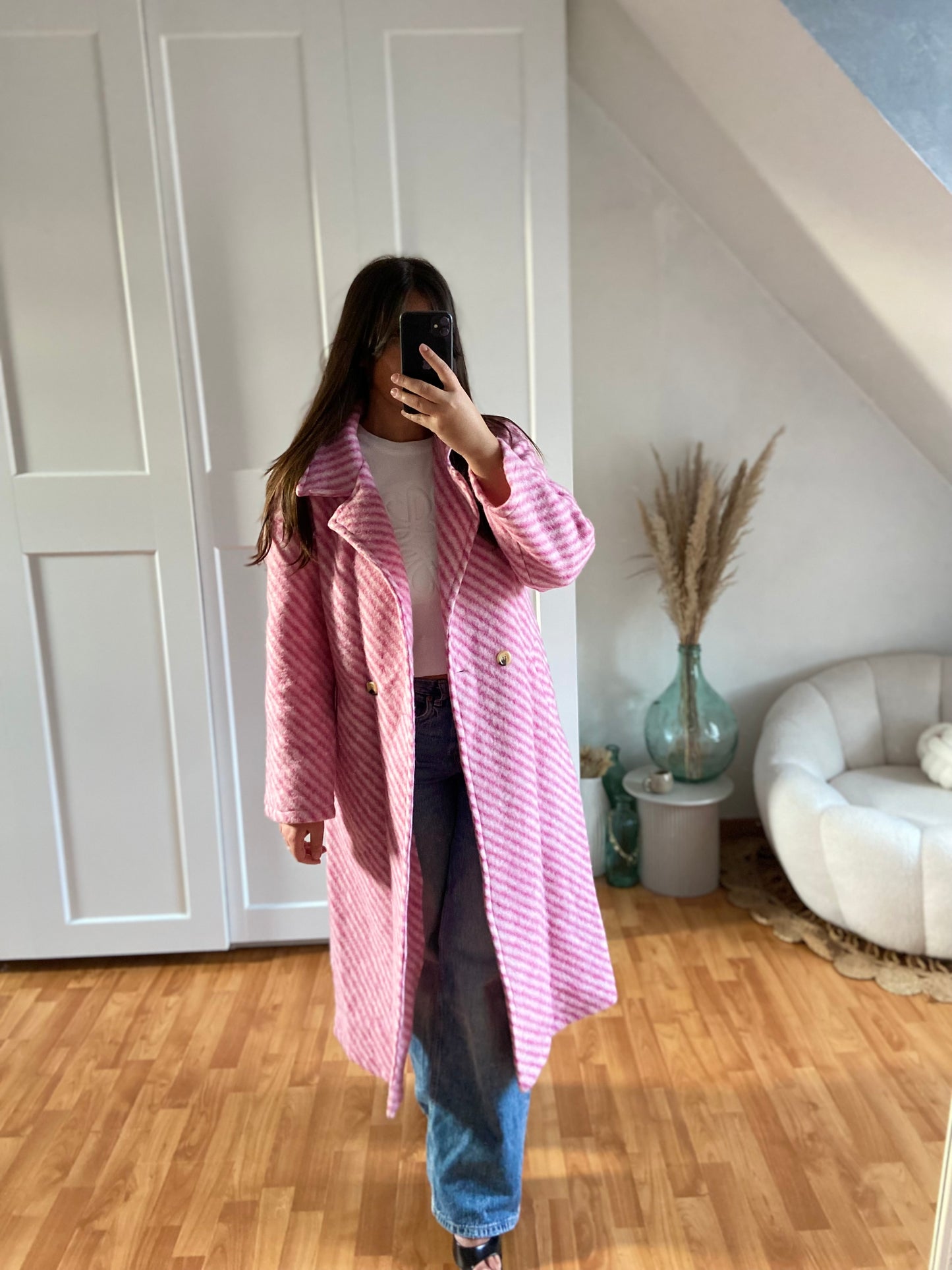 Manteau laine | Rose | LILA