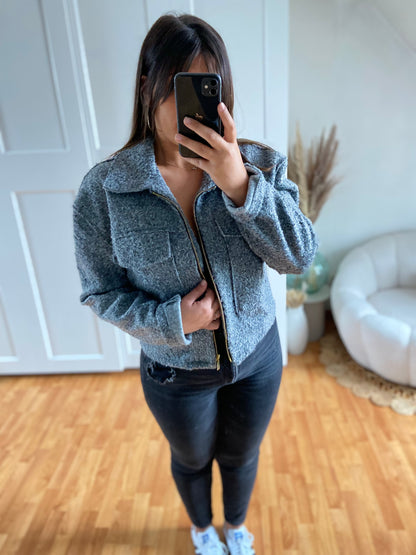 Veste bomber | Gris | ZELYA