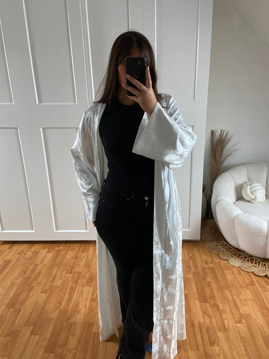 Kimono brillant | Blanc | SALY