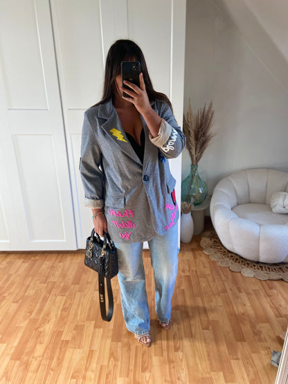 Veste blazer | Gris | MAX