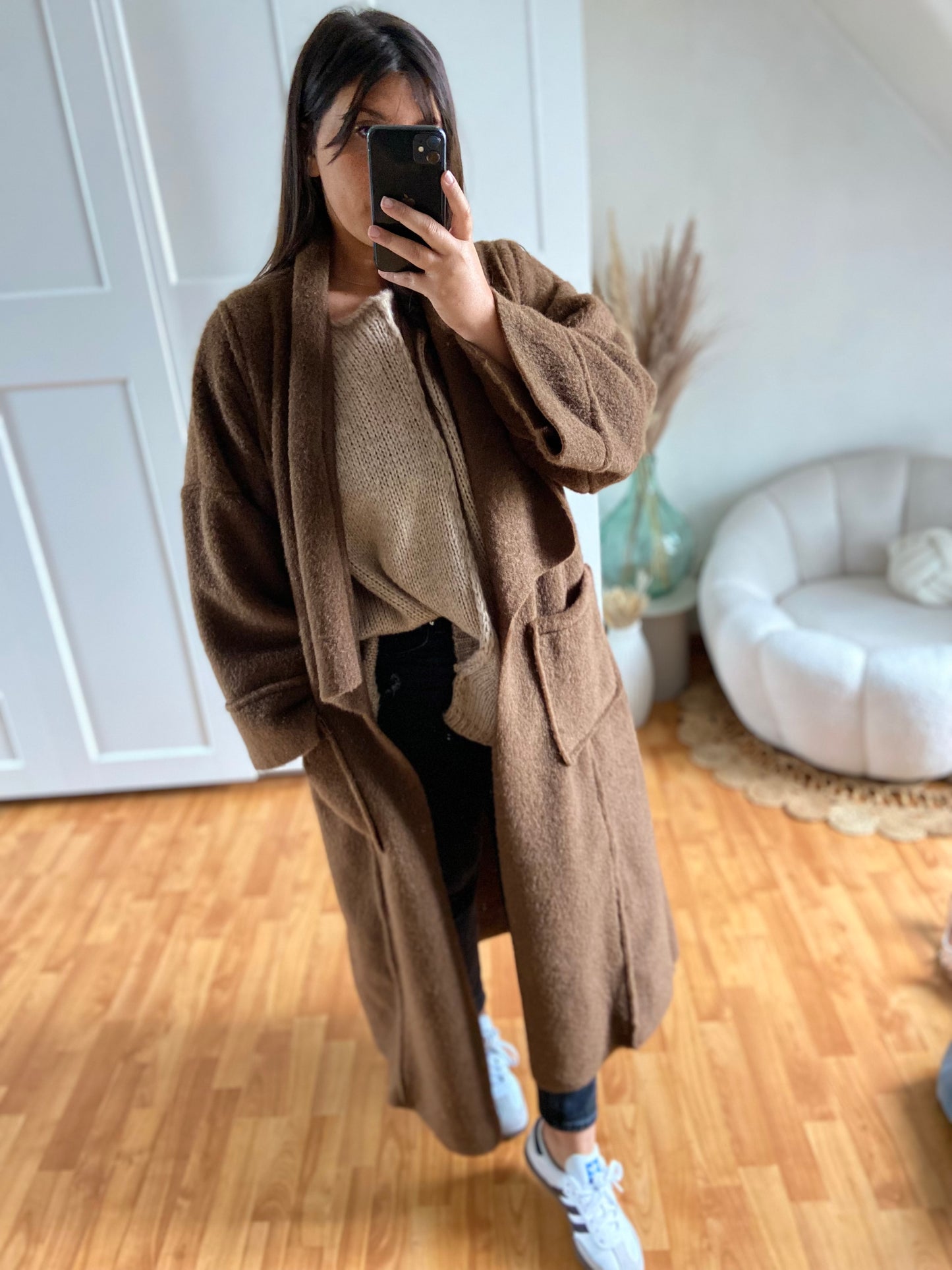 Manteau gilet | Marron | KIM