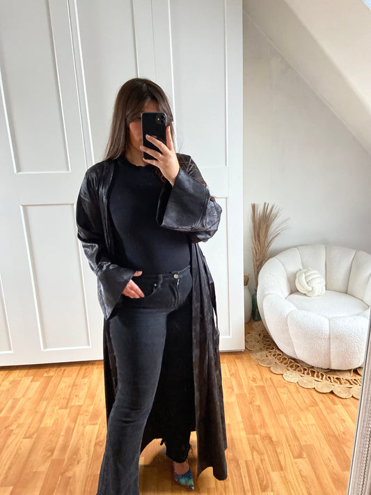 Kimono brillant | Noir | SALY