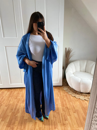 Kimono brillant | Bleu | EMIRATI