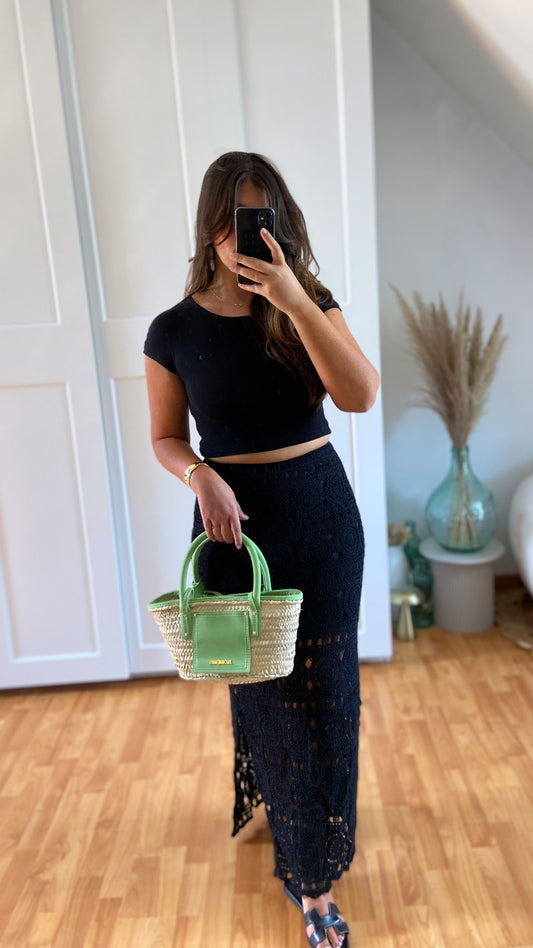 Jupe en maille | Noir | YUME