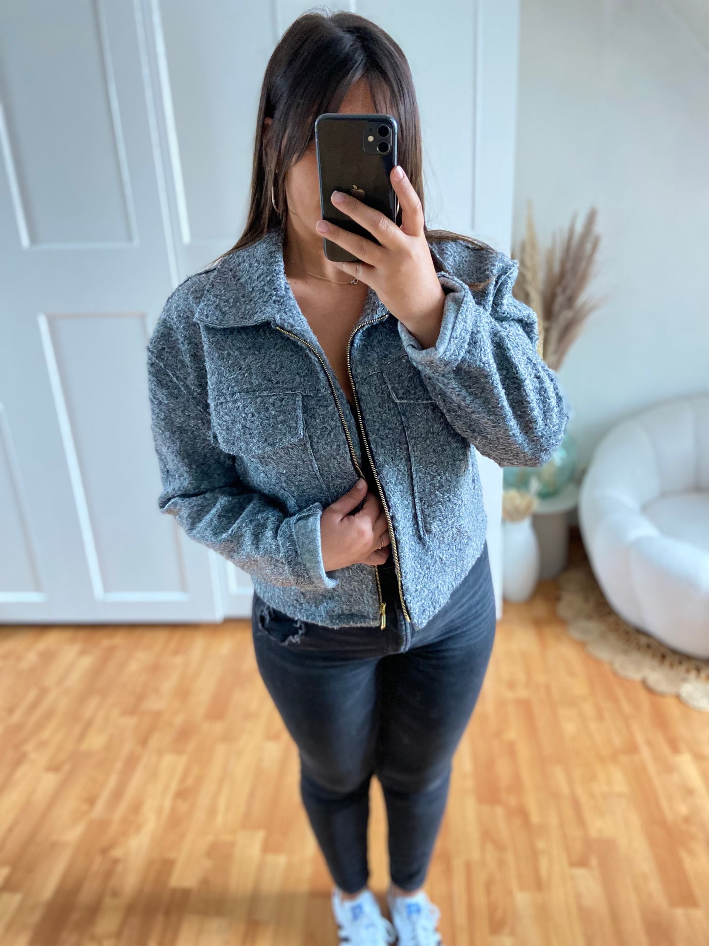 Veste bomber | Gris | ZELYA