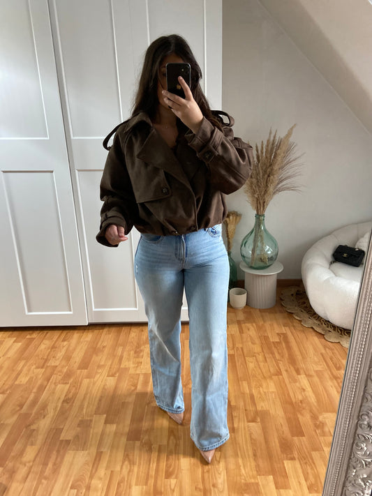 Veste enveloppe premium | Chocolat | ESRA