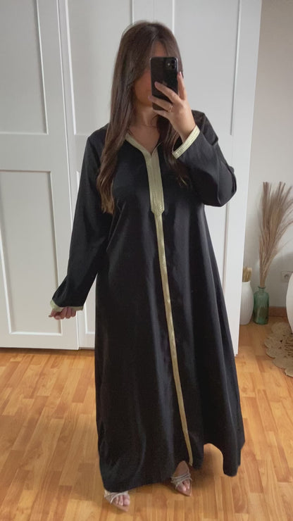 Abaya avec capuche | Noir | ORIENT