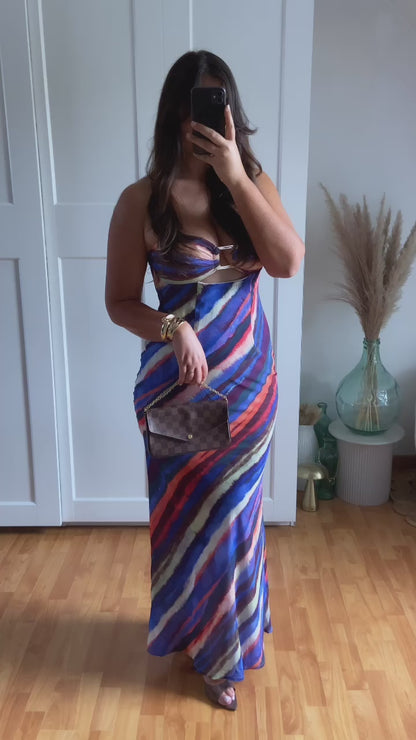 { Premium } Robe bustier bijoux| Bleu | AËLA