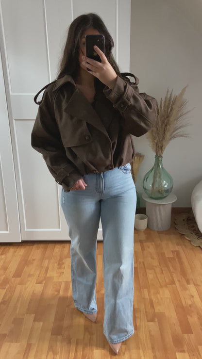 Veste enveloppe premium | Chocolat | ESRA